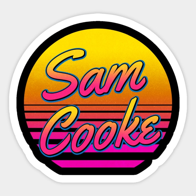 Sam Personalized Name Birthday Retro 80s Styled Gift Sticker by Jims Birds